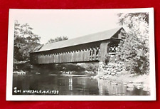 1960s Phelps Photo Post Card SAWMILL COVERED BRIDGE Hinsdale, Cheshire Co., N.H. picture