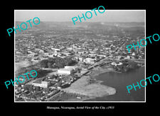 OLD LARGE HISTORIC PHOTO MANAGUA NICARAGUA, AERIAL VIEW OF THE CITY c1933 picture