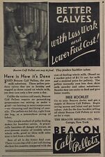 1934 AD.(XH51)~BEACON MILLING CO. CAYUGA, NY. BEACON CALF PELLETS picture