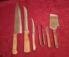 🎉🎈NO RESERVE🎉Vintage Old Homestead Cutlery & More (6) Pc Wooden HandleJapan  picture