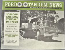 1962 Ford Tandem Axle Truck Brochure T-750 CT Cement Cargo Excellent Original 62 picture