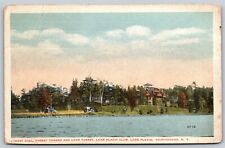 Postcard Forest Hall, Forest Towers and Lake Forest, Lake Placid Club NY I27 picture