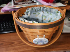 1999 Longaberger Daisy Basket With Daisy Liner Protector and Tie On picture