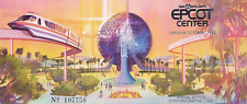 Vintage 1981 EPCOT Center Special Edition Opening Day Commemorative Ticket picture
