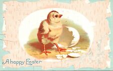 C.1911 Schulz Pianos Chicago Advertising Back Easter Baby Chick Postcard 714 picture