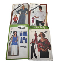 Vintage 1970s-80s SIMPLICITY Sewing Printed Patterns Womens 10-12-14-16 Uncut picture