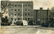 1940s Dr Nicholas Sanatorium Savannah Missouri RPPC Postcard Photo Old Bus Cars picture