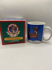 Vintage Rudolph the Red Nosed Reindeer Coffee Mug Cup 50th Anniversary 1989 Box picture