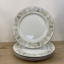 Vintage ACSONS Diamond China DOVER Japan Dinner plate 10 1/8” Set Of 4 picture