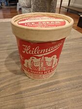 1940's Heilemann's French Riviera Ice Cream Pint Container Jefferson, Wisc. NOS picture