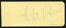 Lilli Palmer d1986 signed 2x5 cut autograph on 5-12-47 at CBS Playhouse LA picture
