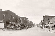 8x10 photo: Hudson Wisconsin WI Main Street downtown 1940 Harding, Hanley Hotel picture