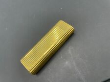 Cartier de Must Gold Plated Foil Gold Pinstripe Pattern Lighter picture