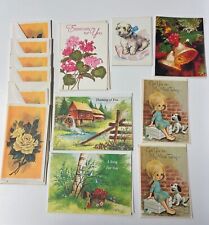 Lot of 13 unused Vintage Greeting Cards w Envelopes picture