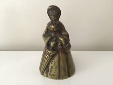Beautiful Large brass figural lady bell 5” picture