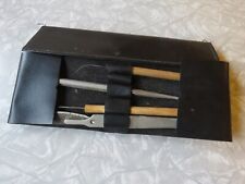 Vintage Graf Apsco Co Clay Sculpting 4  Small Tools Kit with Carry Case picture