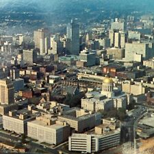 Postcard GA Atlanta Downtown Arial View Capitol & Bank of Georgia M&R 1952-1962 picture
