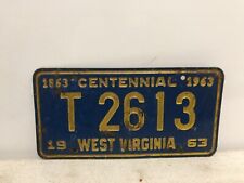 Vintage 1963 West Virginia License Plate Mountain State￼ picture