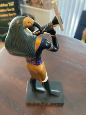Egyptian Thoth statue, God of Moon, Egyptian God of Wisdom Golden Black Veronese picture