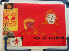 Pan de Muertos Greeting Card Malinalco Mexico Dia Muertos Loteria Daphne Vurpas picture