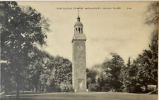 American Art Postcard - Wellesley Hills Massachusetts - Clock Tower picture