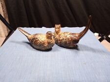 Vintage Pair Of Pheasant Figurines Dickmal Creation Japan picture