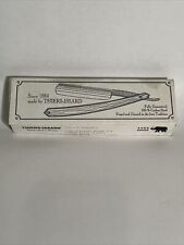 Vintage Thiers-Issard SPARTACUS Gold Etched Straight Razor France 88 5/8” picture
