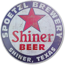 Vintage Tin Sign, Shiner Beer Shiner Texas, Retro Metal Home Decor, Funny Decora picture