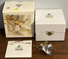 Swarovski Crystal Christmas Memories Angel With Horn 1997 Ornament Original Box picture