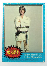 1977 Topps Star Wars Card Series 1 Blue #57 Mark Hamill as Luke Skywalker picture