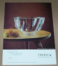 1992 print ad - Orrefors crystal glass Olle Alberius bowl glassware Advertising picture