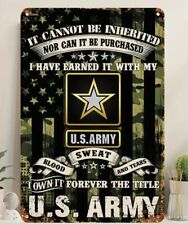 US Army Metal Sign 8 x 12 picture
