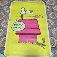 70'S Vintage Poster Snoopy Stupid Birds Hippie picture