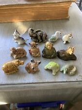 Lot Of 8 Vintage Wade Whimsies  Animal Porcelain Figurines + 4 Other Pieces picture