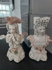 Two Vintage Cordey Victorian Woman Lady Bust Porcelain Figurine 4013P & 4018P 7