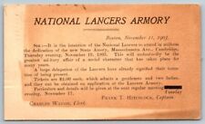 1903  National Lancer's Armory  Mass Ave.  Boston  Massachusetts  Postcard picture