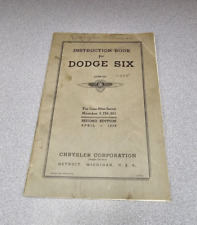 1935 Dodge Instruction Book, Code DU picture