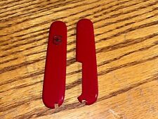 Pre-Owned Victorinox 91mm HANDLE / SCALE 2 Piece KIT in Original RED picture
