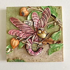 Martin's Minstrels Picturesque Harmony Kingdom Tile - Dragonfly - Secret Garden picture