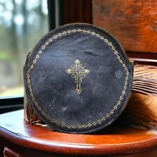Antique Leather Catholic Rosary Pouch picture