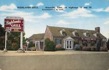 Highlands Grill Knoxville Tennessee TN Roadside Linen c1940 Postcard picture