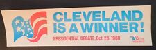 bumper sticker Cleveland Is A Winner Presidential Debate OCT 28 980 TV8 11