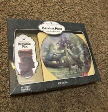 Thomas Kinkade Painter Of Light Serving Plate With Brownie Mix NIB picture
