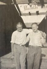 Vintage 1940s Photo Two Affection Men Holding Hands Bachelor Hall Gay Interest picture