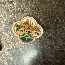Vintage Rothenburg Germany Pin Enamel Heavy For Pin Brass picture