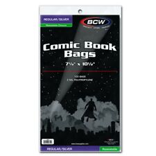 BCW Silver Resealable Comic Bags 200 CT. 7-1/8