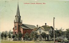 c1909 Printed Postcard; Lutheran Church, Bloomer WI Chippewa County Posted picture