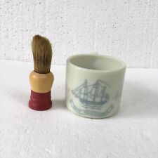 Vintage Old Spice Ceramic Shaving Mug and Brush Ship Friendship Shulton 1950s picture