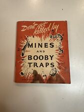 WWII WW2 Don't Get Killed By Mines and Booby Traps - War Dept. Pamphlet 21-23 picture