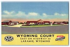 c1940's Wyoming Court Exterior Roadside Laramie Wyoming WY Unposted  Postcard picture